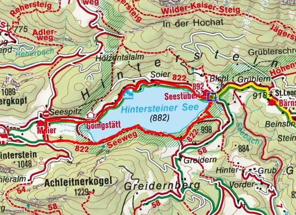 Hintersteiner See Rundwanderung Hintersteiner See Rundwanderung