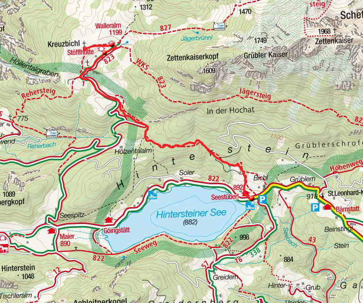 Vom Hintersteiner See auf die Walleralm Vom Hintersteiner See auf die Walleralm