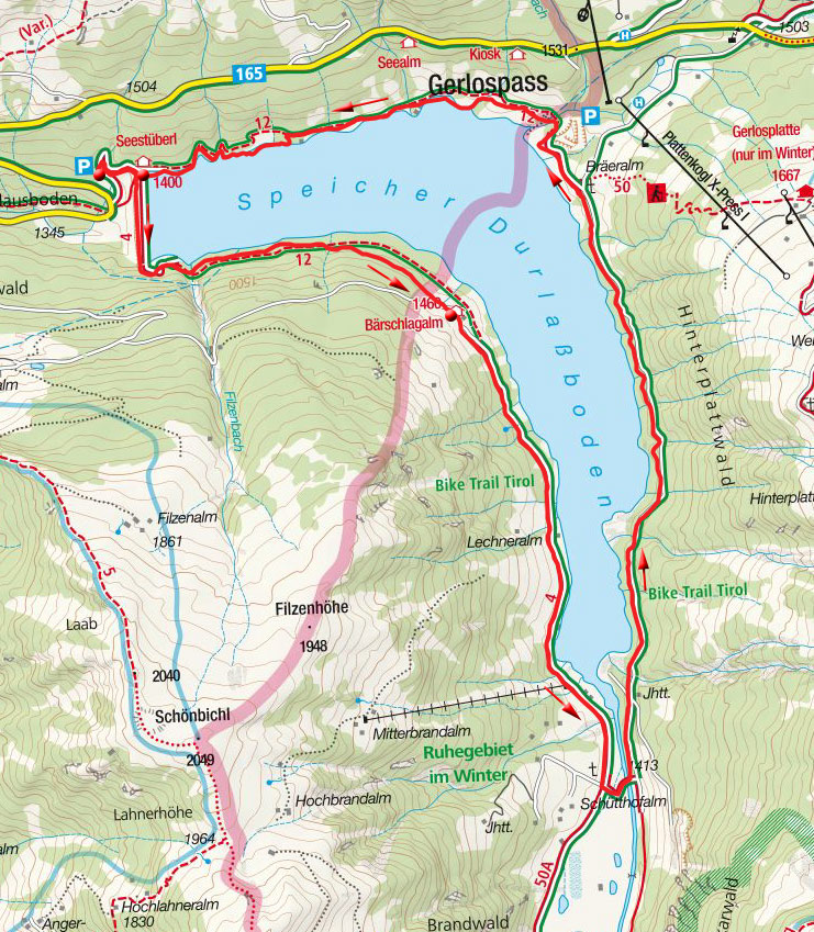 Rund um den Speicher Durlaßboden Rund um den Speicher Durlaßboden