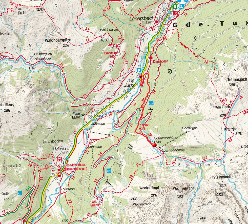 Höllensteinhütte von Juns - Wanderung Höllensteinhütte von Juns - Wanderung