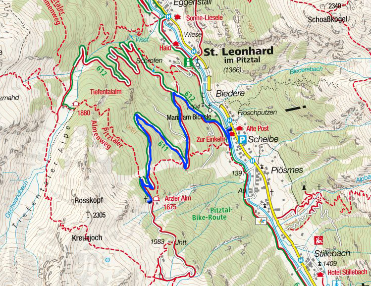Winterwanderung zur Arzler Alm im Pitztal Winterwanderung zur Arzler Alm im Pitztal