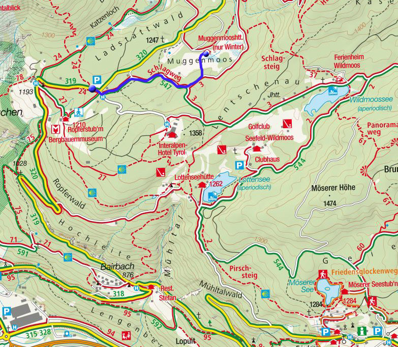 Muggenmoos Alm - Winterwanderung von der Buchener Höhe Muggenmoos Alm - Winterwanderung von der Buchener Höhe