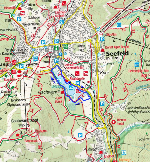 Rund um den Wildsee in Seefeld Rund um den Wildsee in Seefeld