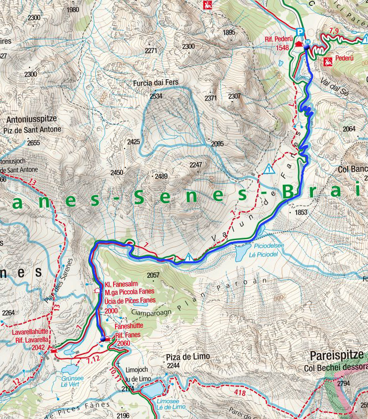 Winterwanderweg Faneshütte Winterwanderweg Faneshütte