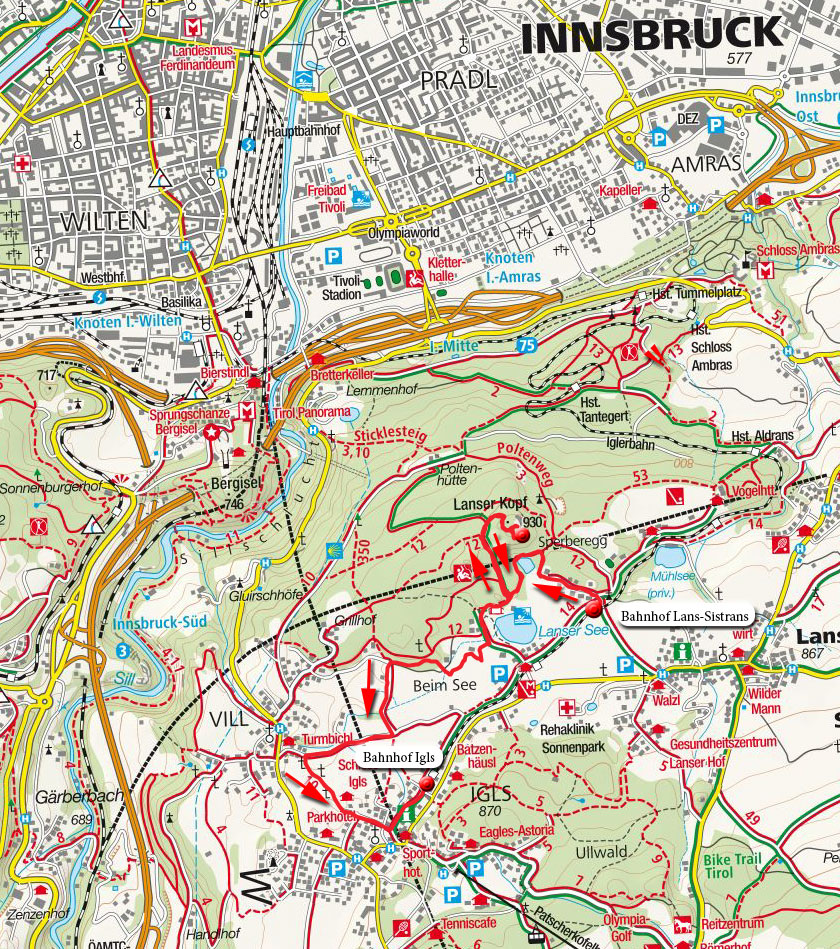 Winterwanderung Seerosenweiher – Lanser Kopf - Lansersee – Viller Moor Winterwanderung Seerosenweiher – Lanser Kopf - Lansersee – Viller Moor