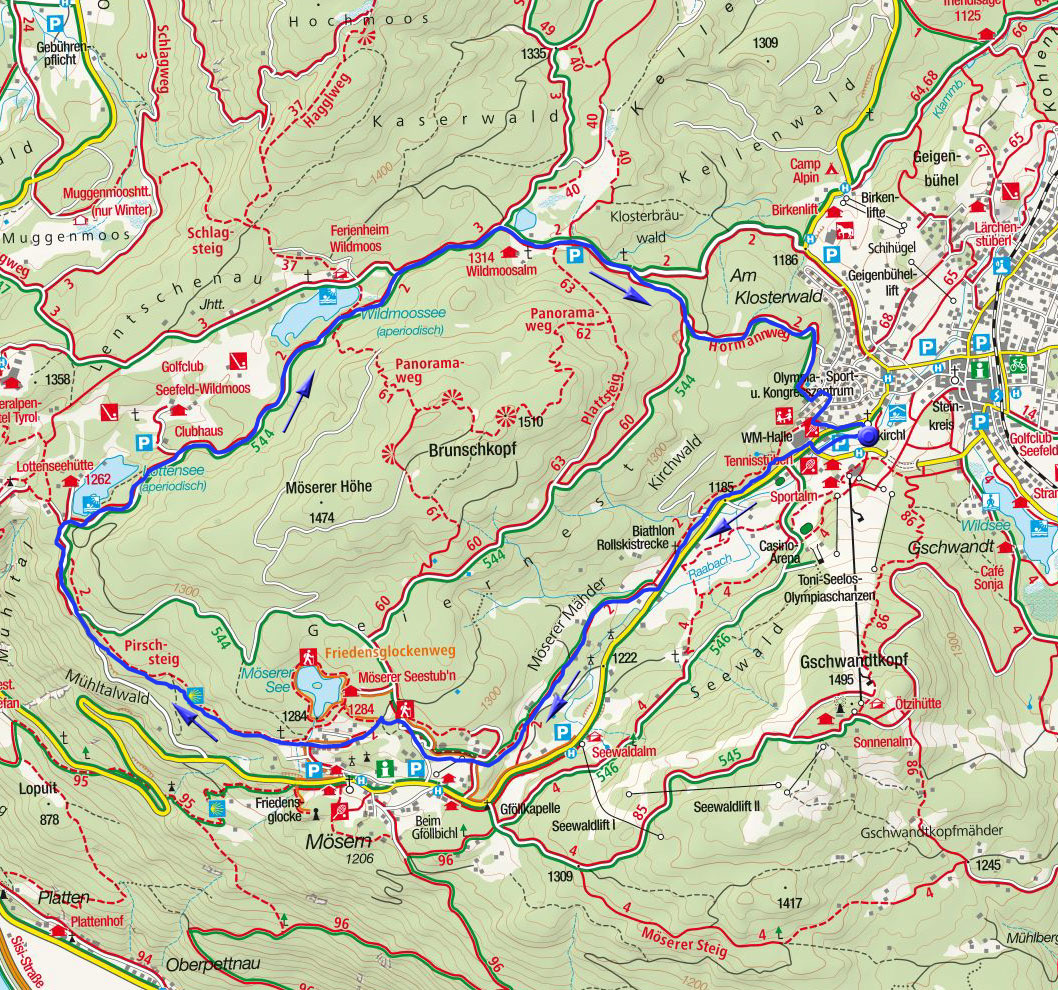 Winterwanderung Seefeld – Mösern - Wildmoos Winterwanderung Seefeld – Mösern - Wildmoos