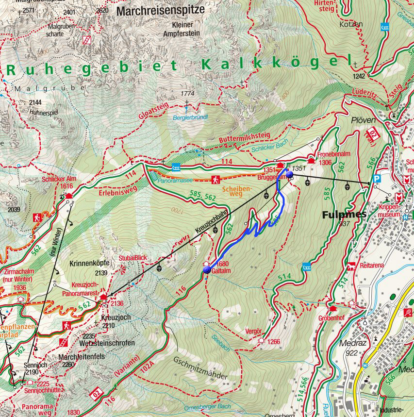 Winterwanderweg Galtalm Winterwanderweg Galtalm