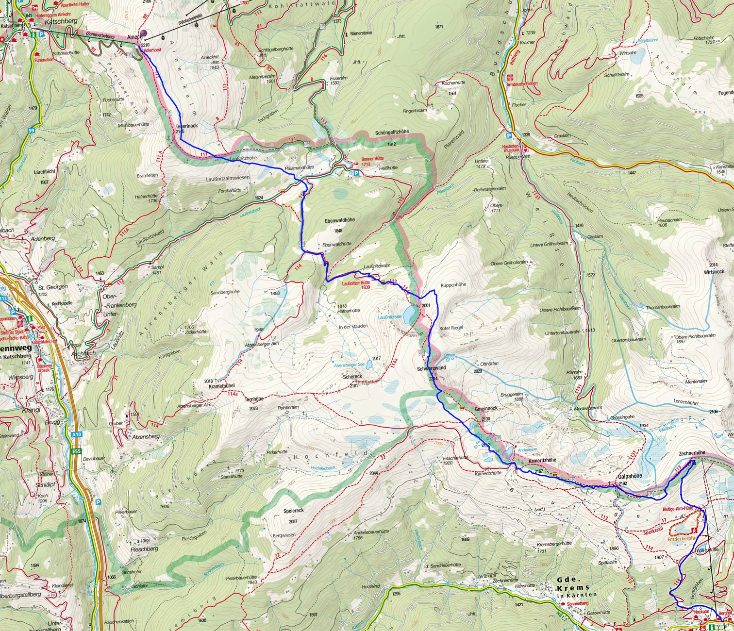 Etappe 1: Katschberg - Innerkrems Etappe 1: Katschberg - Innerkrems