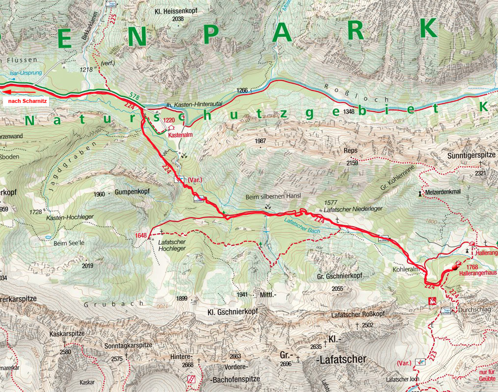 Tag 4: Hallerangerhaus – Kastenalm - Scharnitz Tag 4: Hallerangerhaus – Kastenalm - Scharnitz
