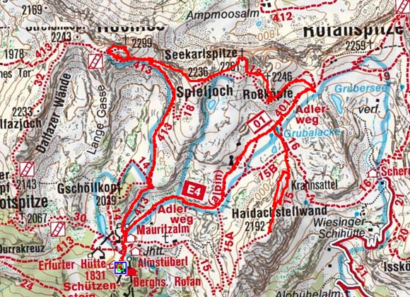 Achenseer Fünf Gipfel Klettersteig (Erfurter Hütte) Achenseer Fünf Gipfel Klettersteig (Erfurter Hütte)