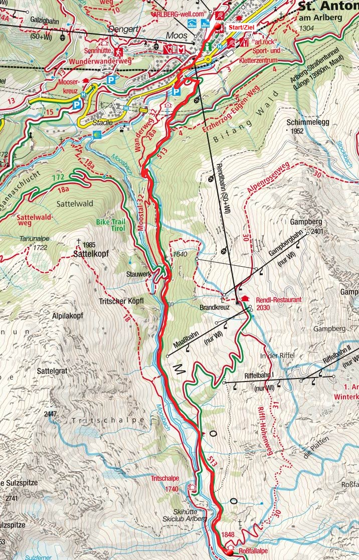Rossfall-Alpe von St. Anton Rossfall-Alpe von St. Anton