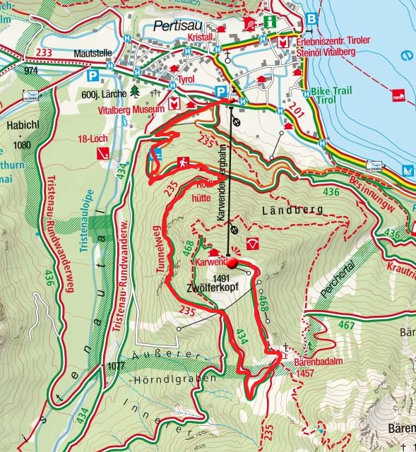 Bärenbadalm (1457m) von der Karwendel-Bergbahn Bärenbadalm (1457m) von der Karwendel-Bergbahn