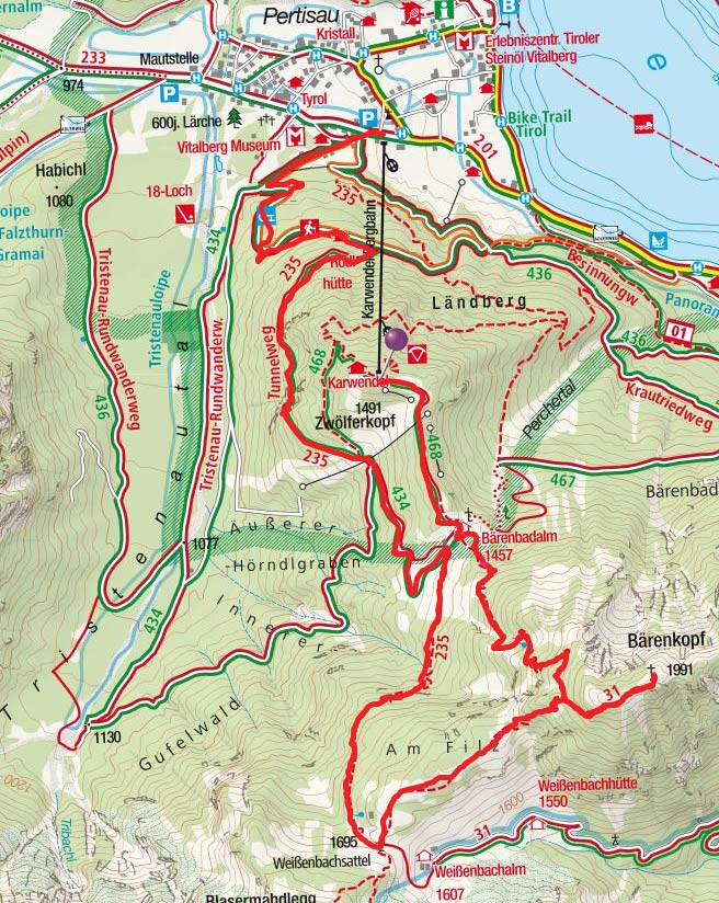 Bärenkopf (1991m) von der Karwendel-Bergbahn Bärenkopf (1991m) von der Karwendel-Bergbahn