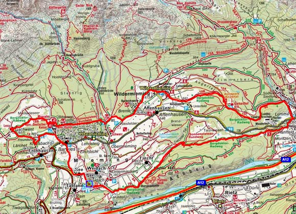 Bergdoktor-Radweg am Mieminger Plateau Bergdoktor-Radweg am Mieminger Plateau