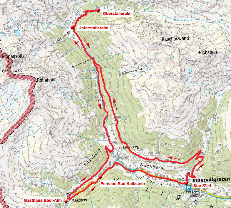 Berg-Radl-Weg Innervillgraten Berg-Radl-Weg Innervillgraten