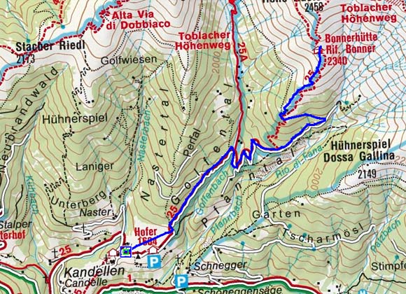 Bonner Hütte (2340 m) von Kandellen Bonner Hütte (2340 m) von Kandellen