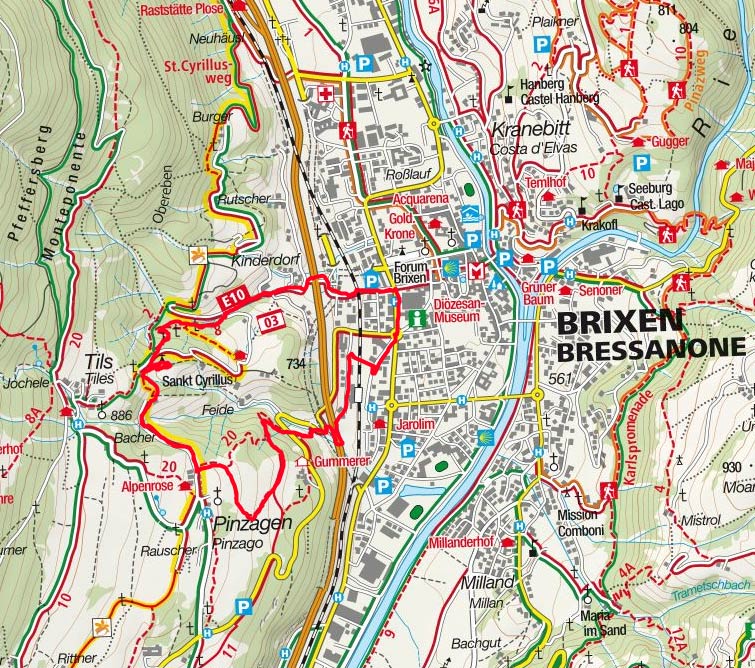 St. Cyrillus Rundwanderung bei Brixen St. Cyrillus Rundwanderung bei Brixen