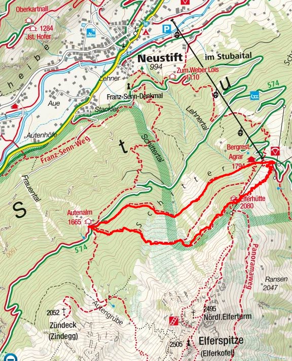 Elferhütte - Autenalm Rundwanderung Elferhütte - Autenalm Rundwanderung