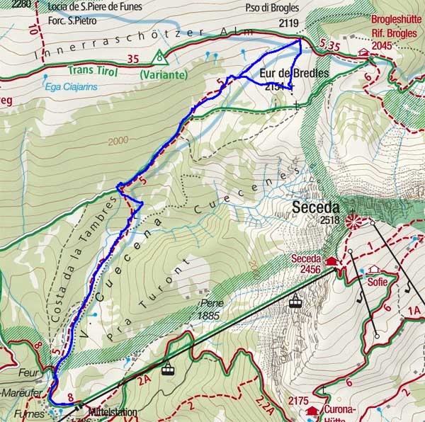 Ëur de Bredles (2154 m) von Furnes Ëur de Bredles (2154 m) von Furnes