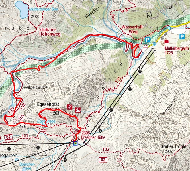 Klettersteig Fernau am Stubaier Gletscher Klettersteig Fernau am Stubaier Gletscher