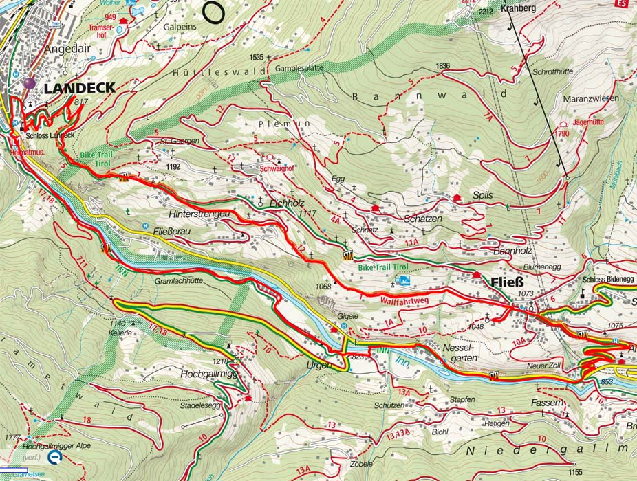 Auf der Via Claudia Augusta nach Fliess Auf der Via Claudia Augusta nach Fliess
