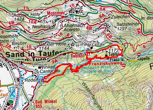 Franziskusweg - Reiner Wasserfälle - Tobelburg Franziskusweg - Reiner Wasserfälle - Tobelburg