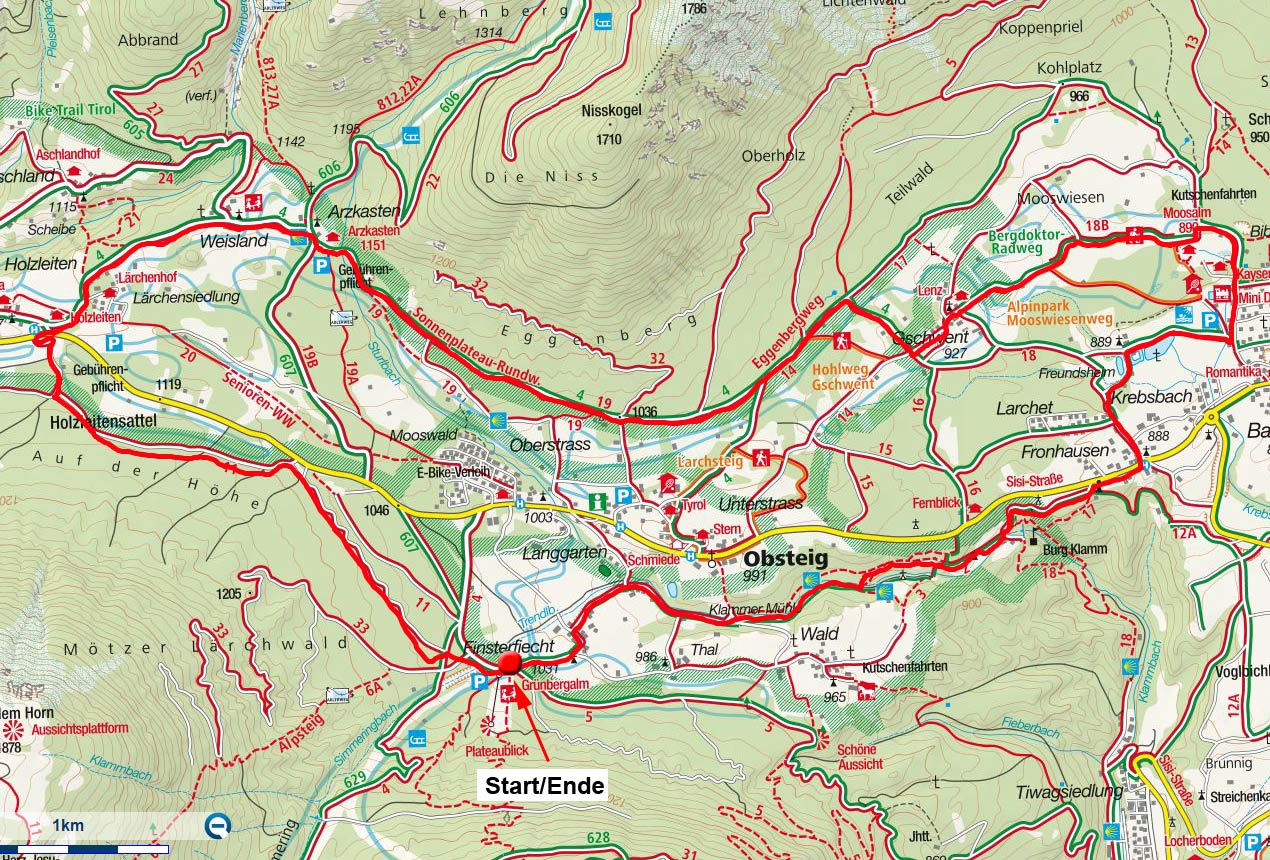 Freundsheim-Arzkasten Rundfahrt am Mieminger Plateau Freundsheim-Arzkasten Rundfahrt am Mieminger Plateau