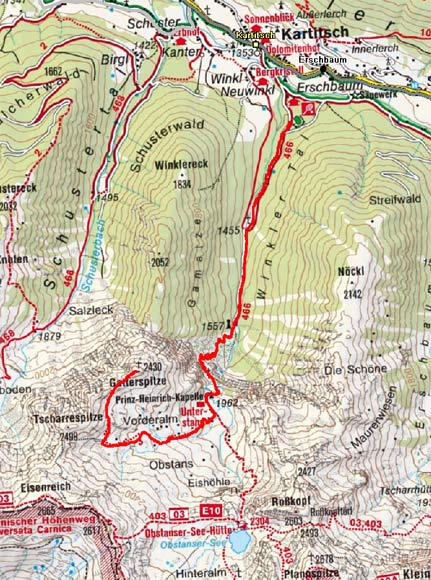 Gatterspitze (2430 m) durch das Winkler Tal Gatterspitze (2430 m) durch das Winkler Tal