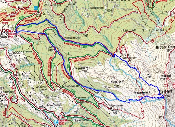 Gilfert (2506 m) von Hausstatt Gilfert (2506 m) von Hausstatt