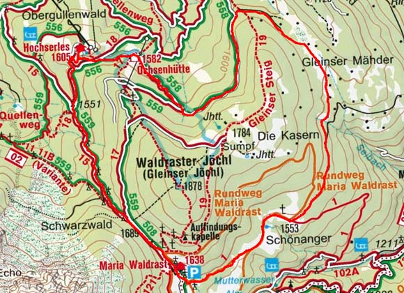 Gleinserjöchl - Umrundung von Hochserles Gleinserjöchl - Umrundung von Hochserles