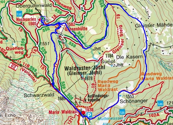 Rund um das Gleinser Jöchl (Hochserles) Rund um das Gleinser Jöchl (Hochserles)