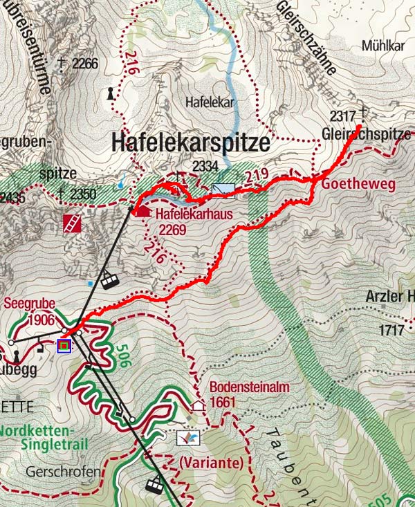 Gleirschspitze & Hafelekarspitze von der Seegrube Gleirschspitze & Hafelekarspitze von der Seegrube