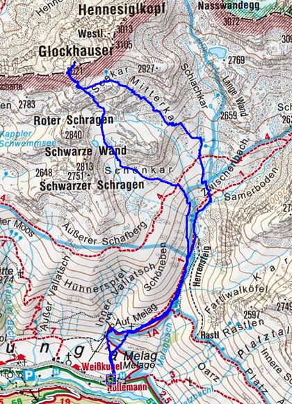 Glockhauser (3021 m) von Melag Glockhauser (3021 m) von Melag