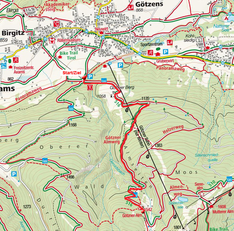 Götzner Alm von Götzens Götzner Alm von Götzens
