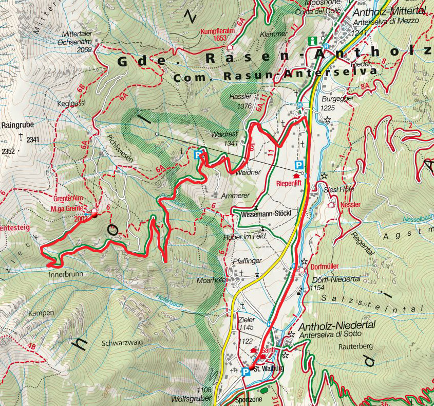 Grente Alm von Antholz-Niedertal Grente Alm von Antholz-Niedertal