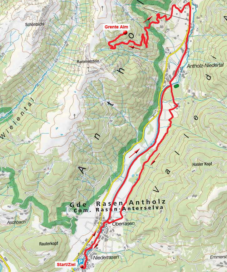 Grente Alm von Niederrasen Grente Alm von Niederrasen