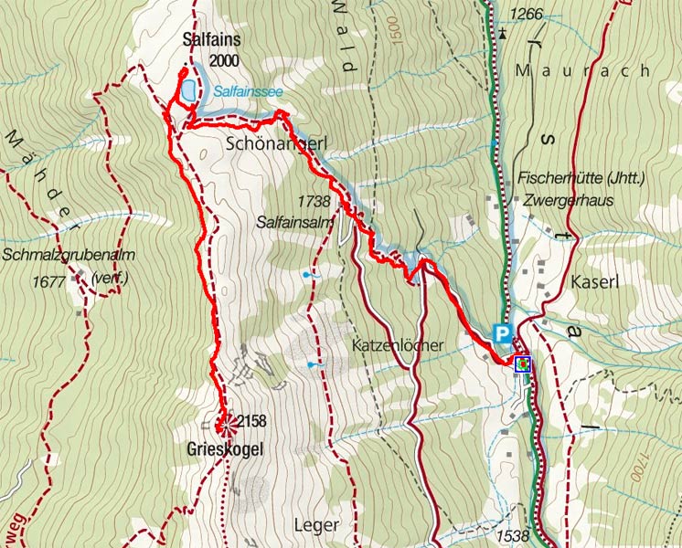 Grieskogel (2158 m) aus dem Senderstal Grieskogel (2158 m) aus dem Senderstal