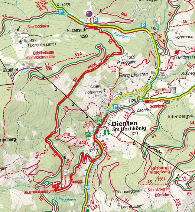 Grünegg Alm (1190 m) vom Filzensattel Grünegg Alm (1190 m) vom Filzensattel