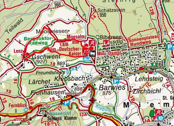 Gschwent - Mooswiesen Rundwanderung Gschwent - Mooswiesen Rundwanderung