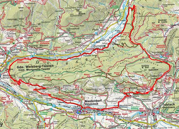 Niederdorf - Gsiesertal Rundtour Niederdorf - Gsiesertal Rundtour