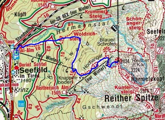 Härmelekopf (2034 m) von Seefeld Härmelekopf (2034 m) von Seefeld
