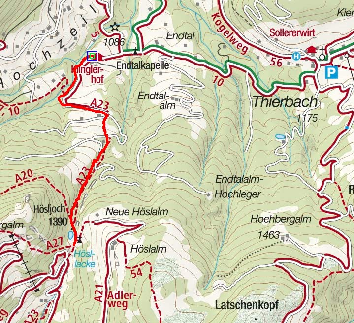 Hösljoch von Thierbach, Wildschönau Hösljoch von Thierbach, Wildschönau