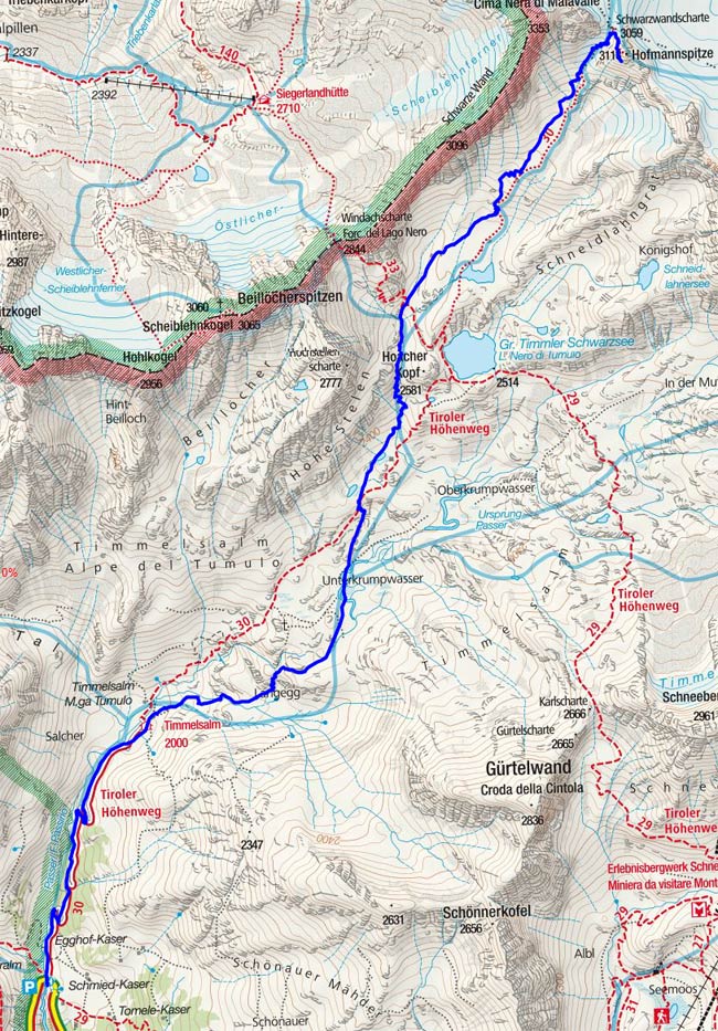 Hofmannspitze (3113 m) von der Timmelsbrücke Hofmannspitze (3113 m) von der Timmelsbrücke