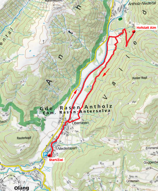 Hofstatt Alm von Niederrasen Hofstatt Alm von Niederrasen