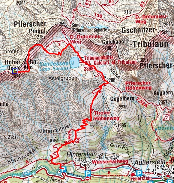 Hoher Zahn (2924 m) aus dem Pflerschtal Hoher Zahn (2924 m) aus dem Pflerschtal