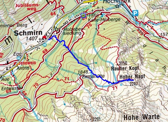 Hoher Napf (2247 m) von Schmirn Hoher Napf (2247 m) von Schmirn