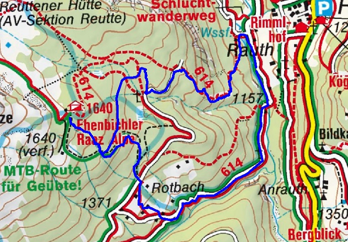 Ehenbichler Alm (1640 m) bei Rinnen in Berwang Ehenbichler Alm (1640 m) bei Rinnen in Berwang