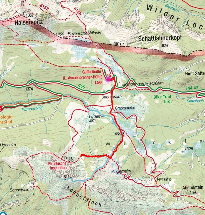 Prähistorische Inschriften im Rofangebirge Prähistorische Inschriften im Rofangebirge