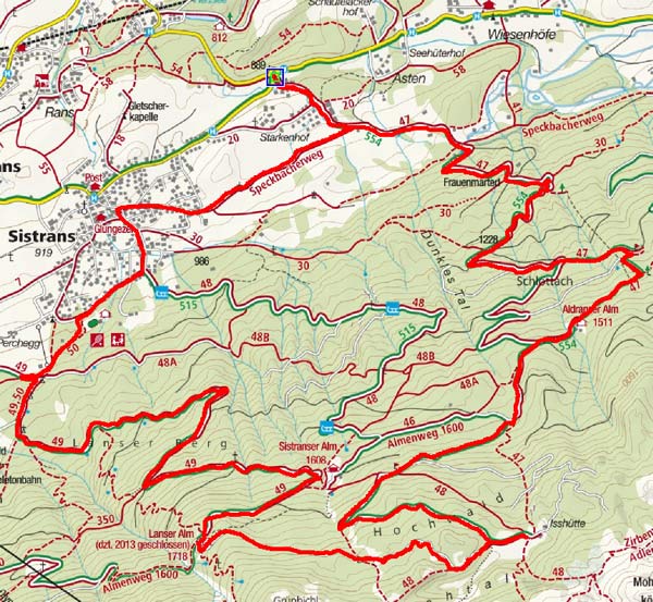Issboden - Lanser Alm Runde Issboden - Lanser Alm Runde