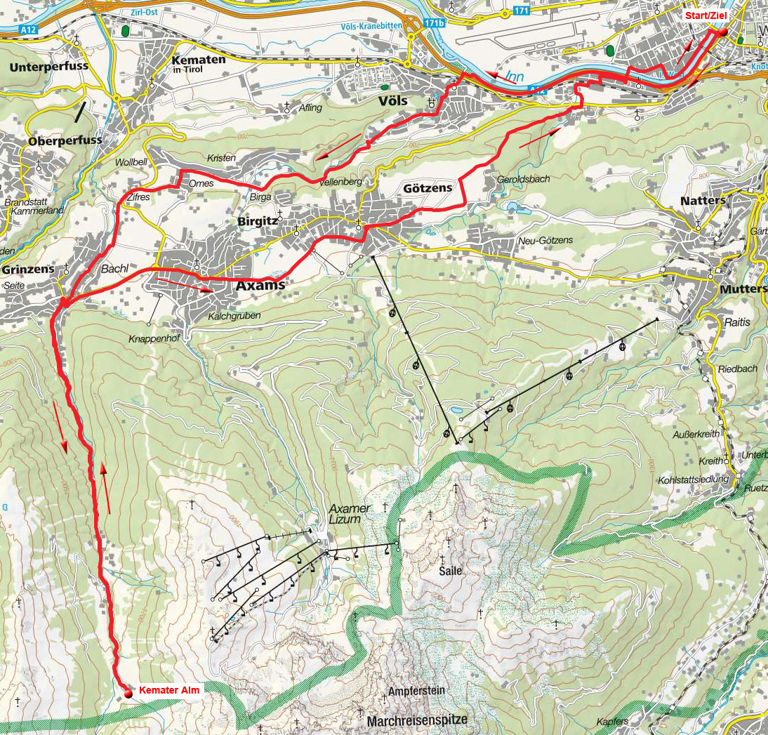 Kemater Alm-Rundfahrt von Innsbruck Kemater Alm-Rundfahrt von Innsbruck